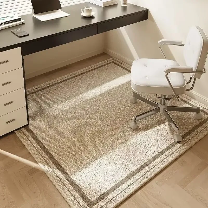 Durable Easy-Clean Floor Carpet, Wear-resistant Decorative Rug for Study Room Desk and Computer Table Side Household Indoor Use