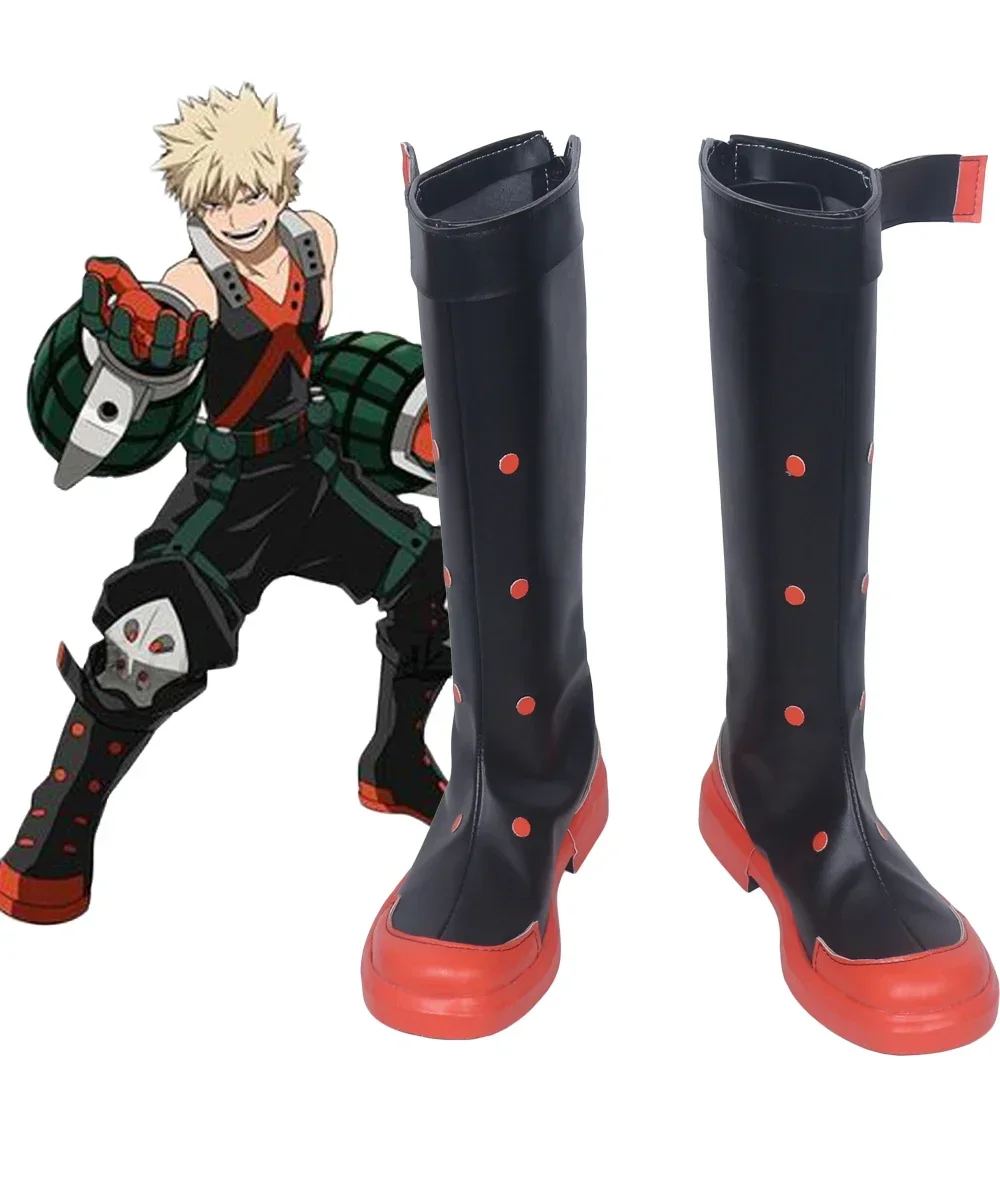 Exclusive Bakugou Katsuki Cosplay Custom Made Boots Shoes for Boku no Hero Academia Fans