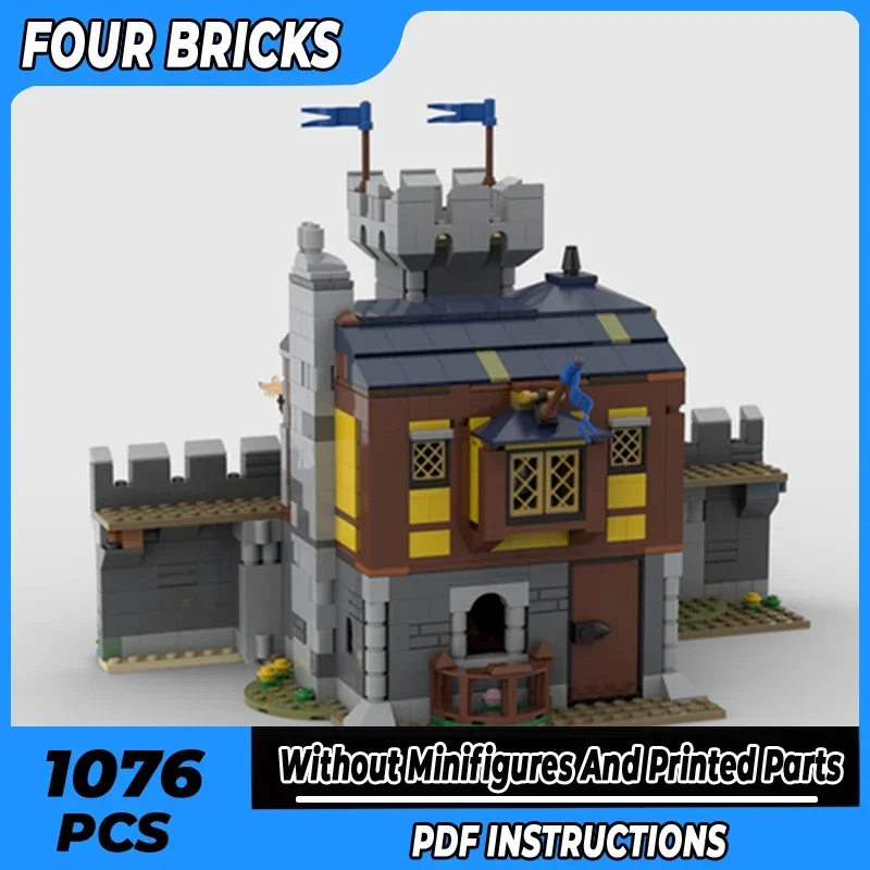 

Moc Building Bricks Fortress Model Guard Castle 31120 Replace Technology Modular Blocks Gift Toys For Children DIY Sets Assembly