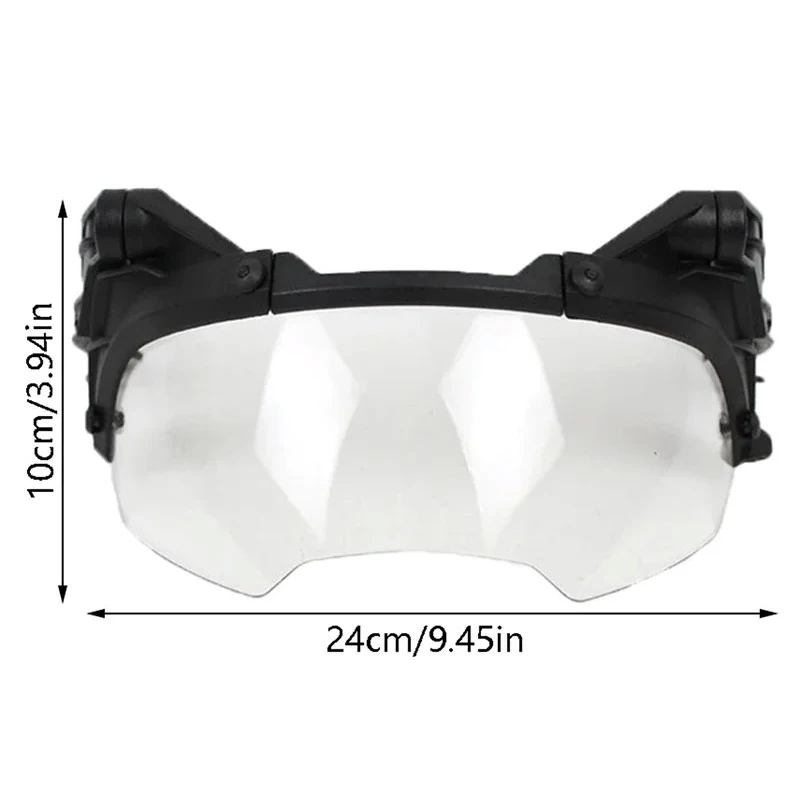 Adjustable Tactical Helmet Flip Protection Goggles Eyewear Protective with Rail Mount Adapt for FAST MICH AF Helmet