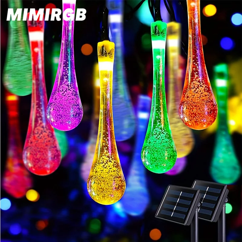 

Led Colored Lights Water Drop Bubble Flashing Light String Bedroom Internet Celebrity Decoration Ins Festival Starry Sky Star Li