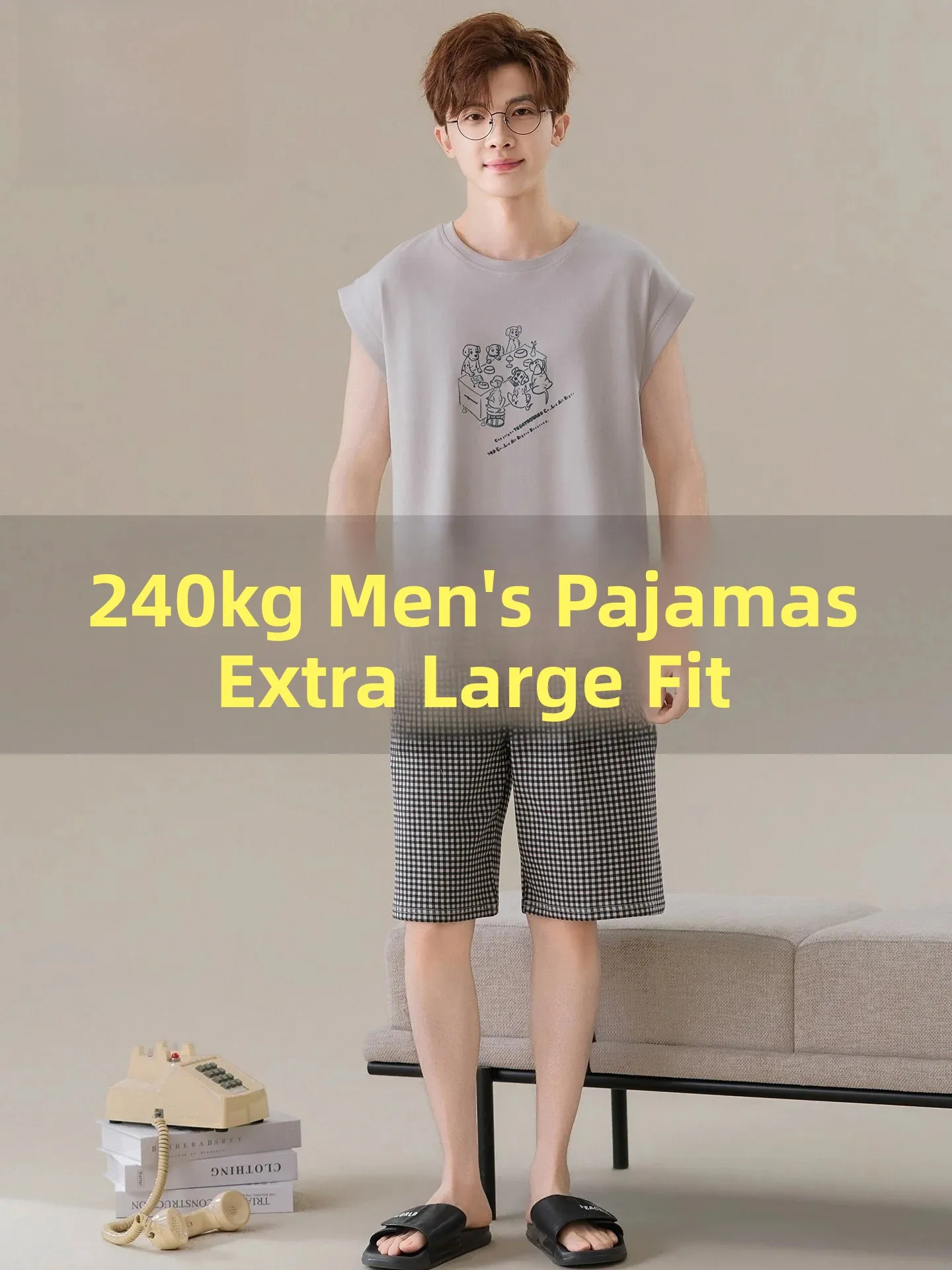 large-size-men's-sleepwear-pure-cotton-plus-size-version-home-clothes-2026-new-style-casual-comfortable-breathable-nightgown
