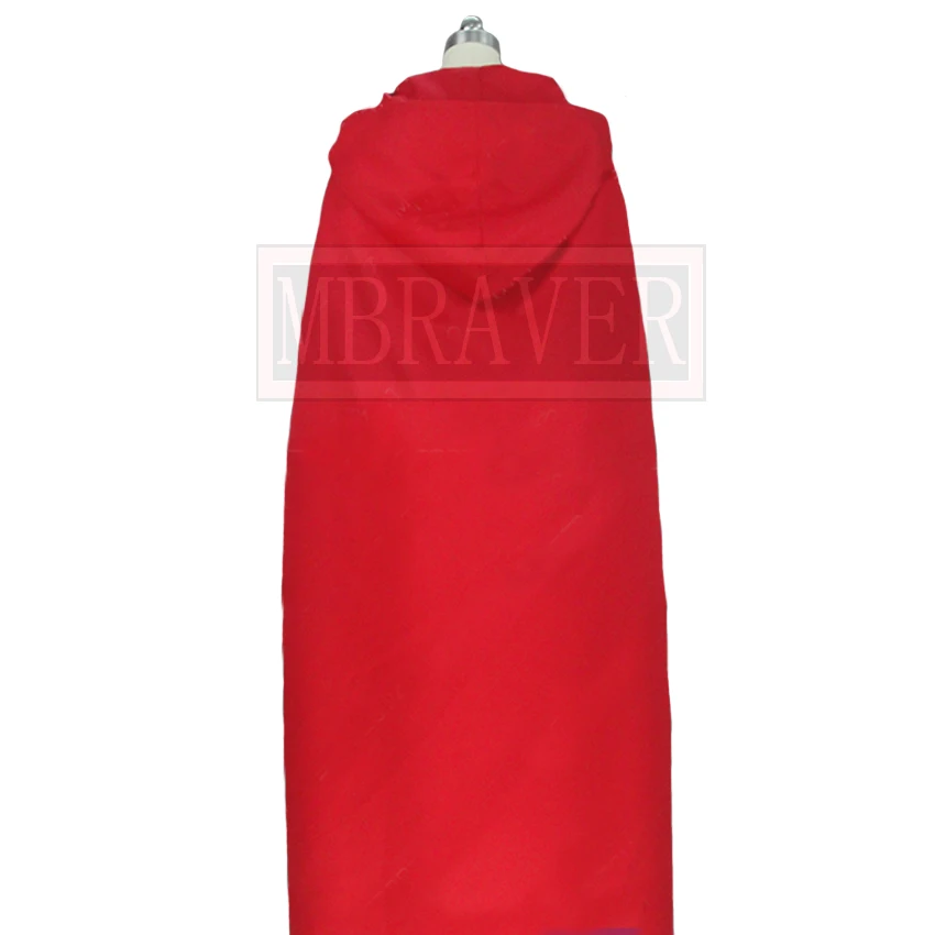 Ruby Rose Cosplay Red Dress Cloak Battle Uniform Costume Halloween Christmas Custom Made Any Size