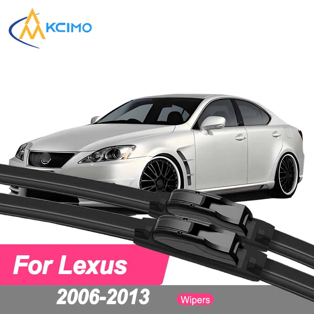 

Premium Rubber Durable Silent Windshield Wiper Blades 2pcs for Lexus IS XE20 2006-2013 Front Wiper Blades Set