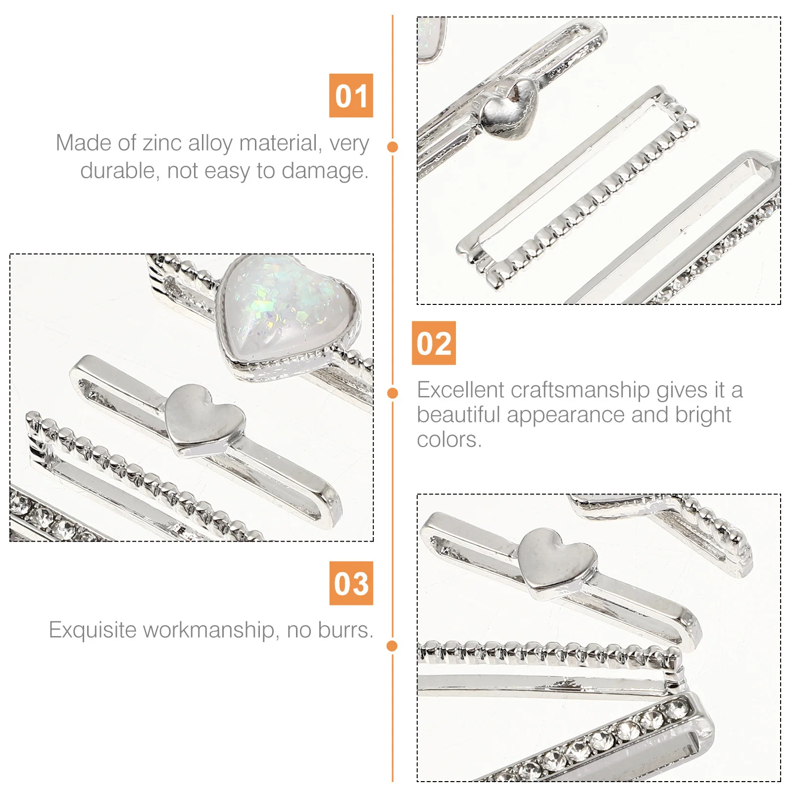 

4pcs Alloy Decorative Rings for Watch Durable Charm For Watch Band Customizable Easy Installation Accessories