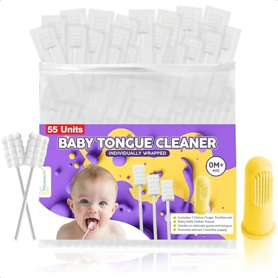 

Baby Tongue Cleaner Newborn Soft Oral Cleaner for Infants Gum and Mouth Cleaning for 03 Month Babies Easy to Use and Safe for D