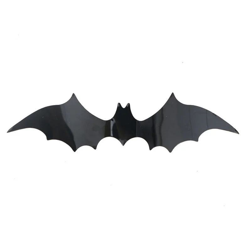 Decals Spooky Versatile 3d Enchanting Black Halloween Party Supplies Horror Theme Bat Wall Sticker Detachable Hollow