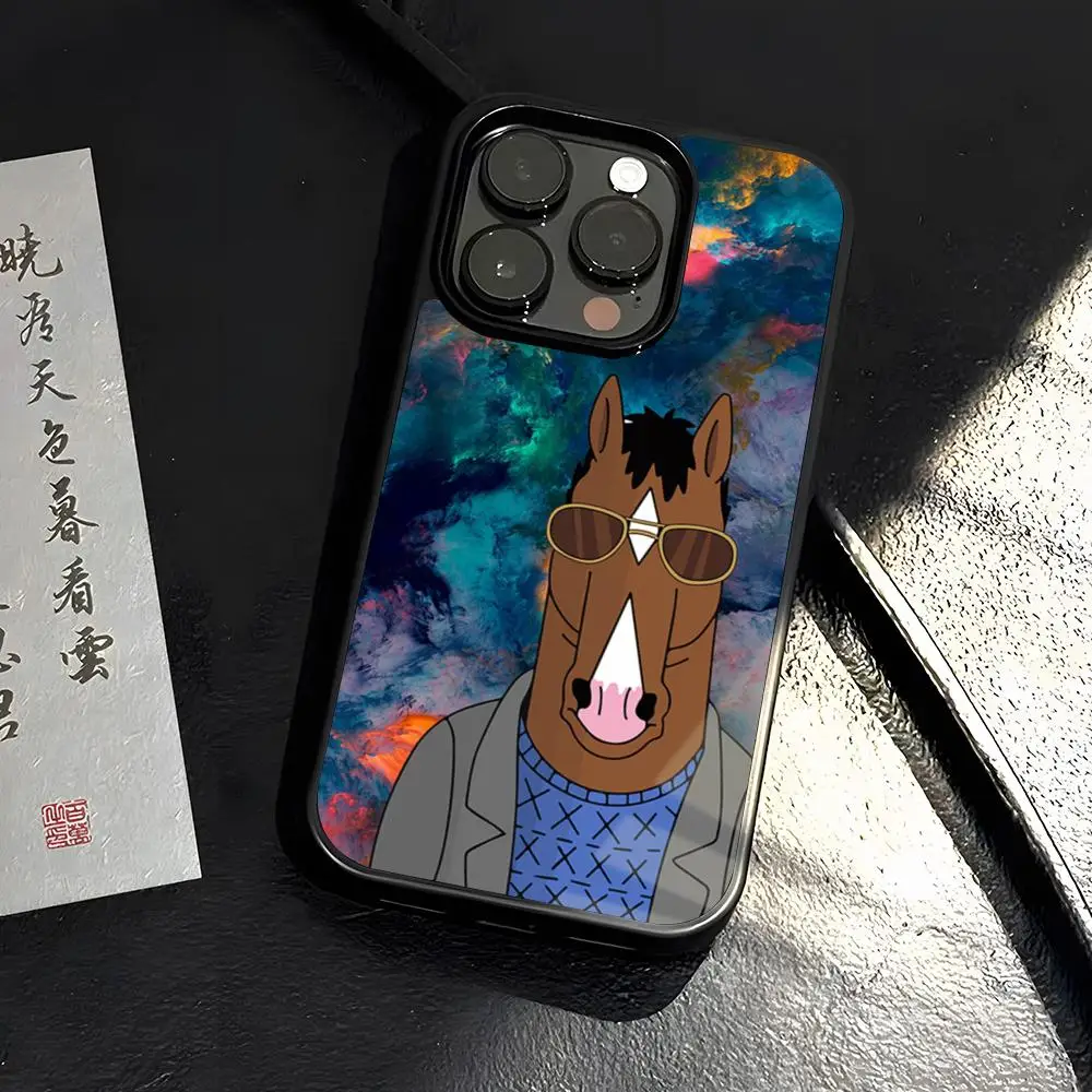 B-BoJack Horseman Phone Case PC+TPU For Iphone 15ProMax 14 11 12 13 Pro Xs Max Mini Xr X 7 8 6 6s Plus Coque