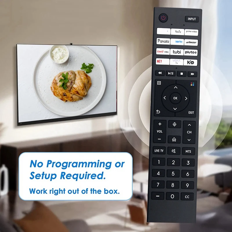 استبدل جهاز التحكم عن بعد CT-95052 لجهاز التحكم عن بعد للتلفزيون توشيبا 4K الذكي الذي يعمل بنظام Android LED