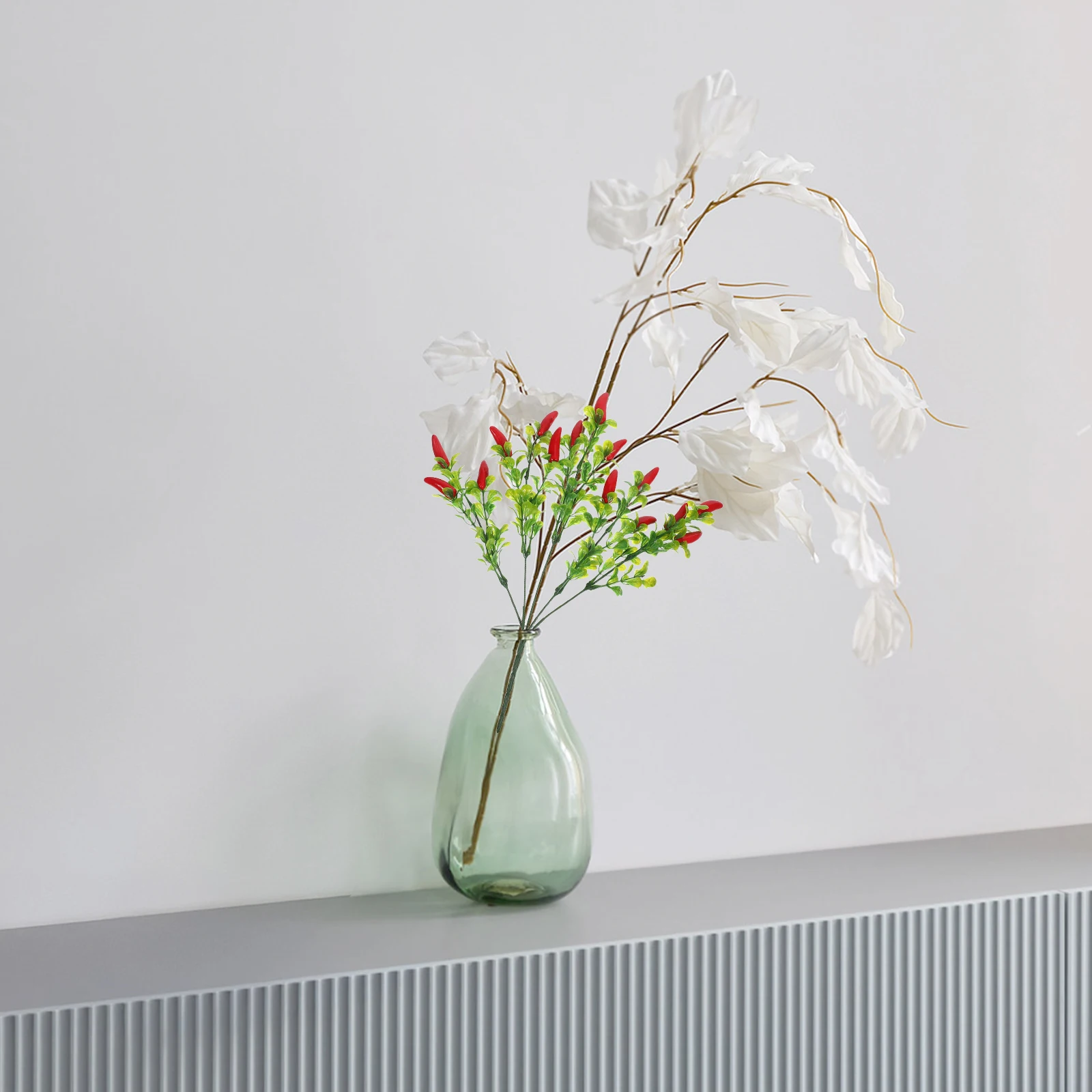 

3Pcs Simulation Red Chili Pepper Stems Artificial Faux Pepper Bouquet Decorative DIY Floral Crafts Home Decor Artificial Twigs