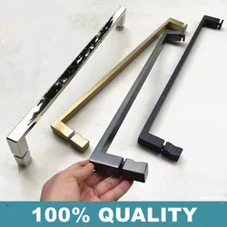 Matte black gun gray minimalist 304 stainless steel shower room handle bathroom partition glass door handle(SJ-2029X)