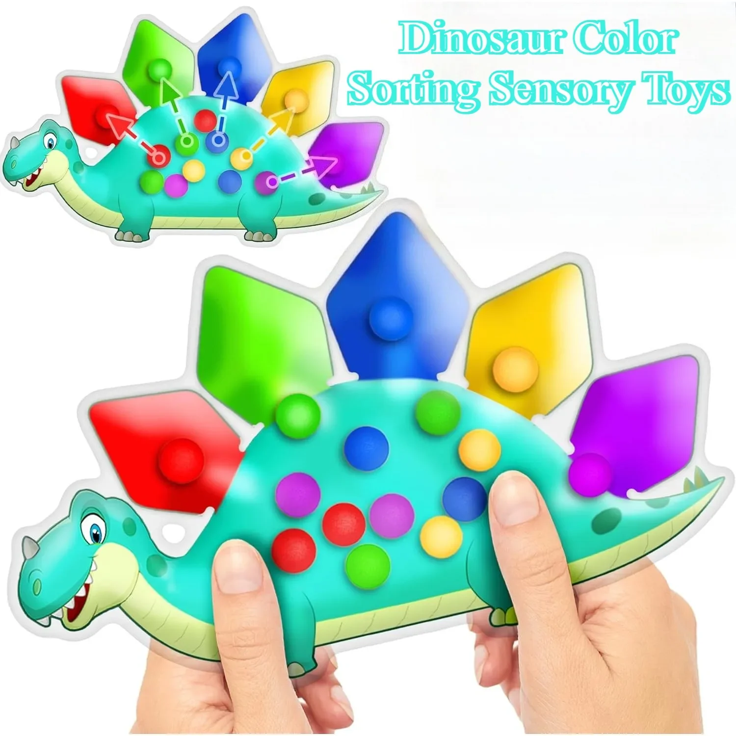 Dinosaur Sensory Toys for Toddler Kids Christmas Gift Fidget Squeeze Toy Montessori Preschool Learning Activities Travel Toys