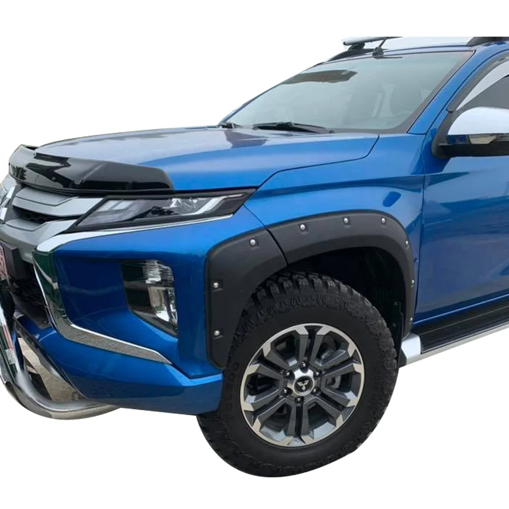 Matte Black Wheel Arch Fender Flare Modified For Mitsubishi Triton MR L200 2019 2020 PICKUP 4x4 Accessories