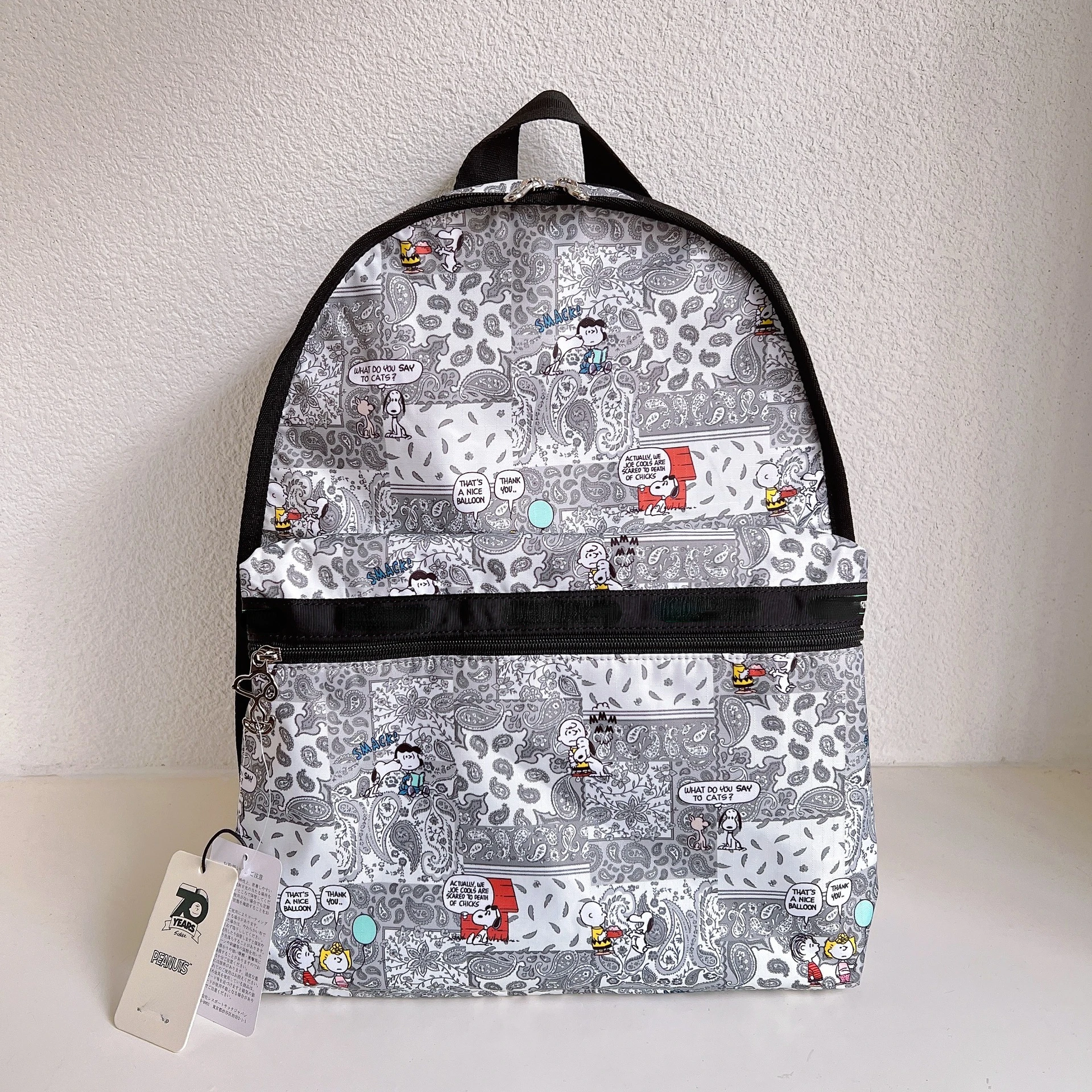 

Gray Snoopy Fashion Casual Cartoon Printing Women Shoulder Bag Handbag Tote Tote Bag Slant Backpack Elegant Background Pattern