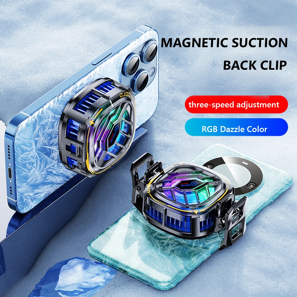 X76 New Mobile Phone Radiator Cooling Fan for Mobile Phone Cooling Fan Semiconductor Radiator Mobile Phone Tablet Gaming Cooler