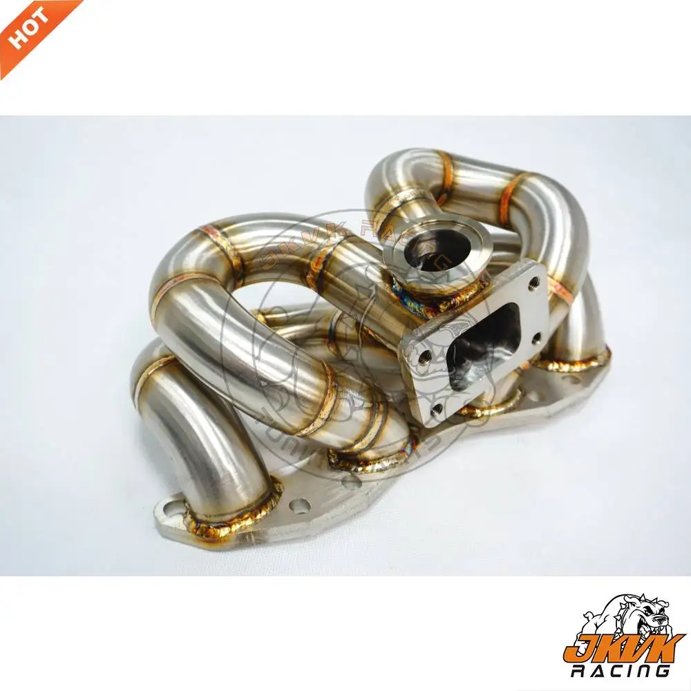 

JKVK RACING 3.0mm Thick Steam Pipe 48mm OD T3 SR20DET SR20 240SX S13 S14 Top Mount Turbo Manifold