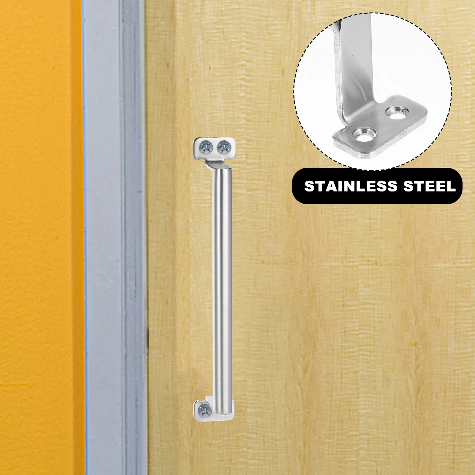 

Stainless Steel Handle Cabinet Hardwares Drawer Closet Door Pull Handles Corrosion Resistant Ergonomic Design Modern