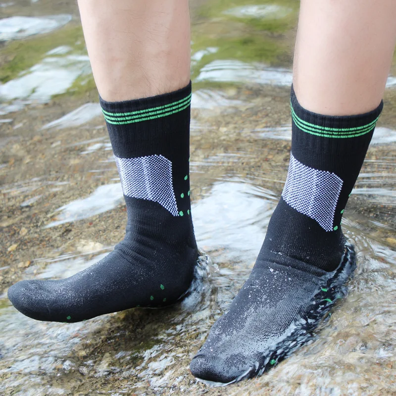 Waterproof Breathable Men and Women Socks Merino Wool Thermal Warm for Hiking Camping Running Cycling Fishing Sock Riding Snow