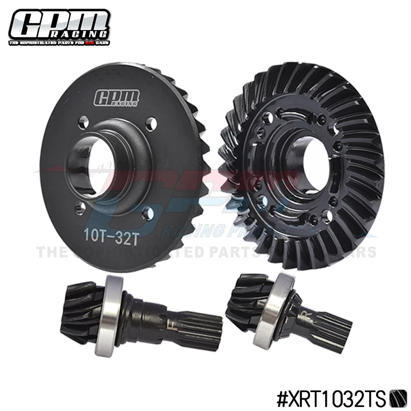 

GPM 1.6 Mod Spiral Cut F&R Diff Ring Pinion Gear Set 10/32 T For X-MAXX XRT 8S