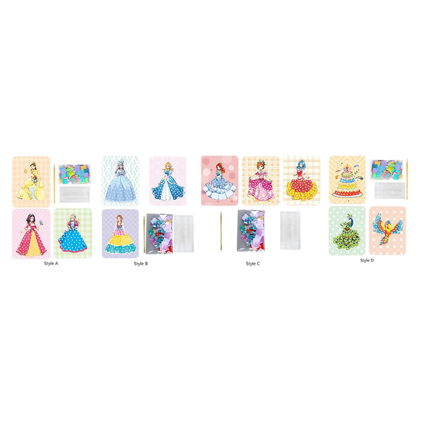DIY Paper Craft Kits Drawing Book for Girls Poke Arts DIY Poking Drawing Boards for Girls Toddlers Kids Birthday Gifts