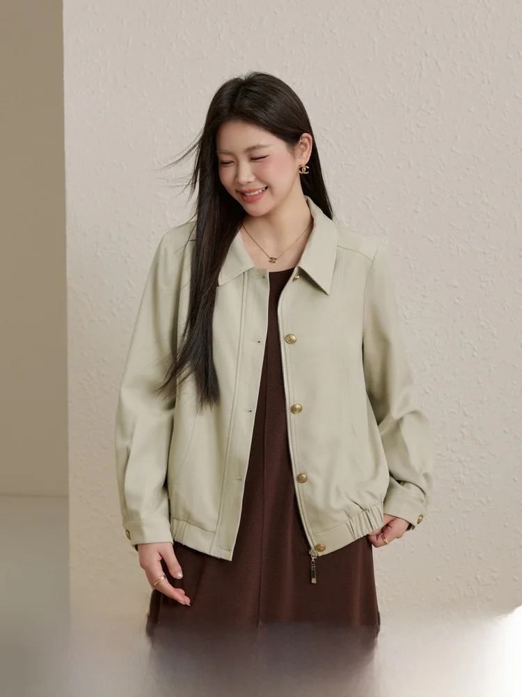 

Commute Sle ort Jaet Workwear Windbreaker Large Size Women's Clothing Spring New Arrival Slim Fit Jaet for plus Size ...