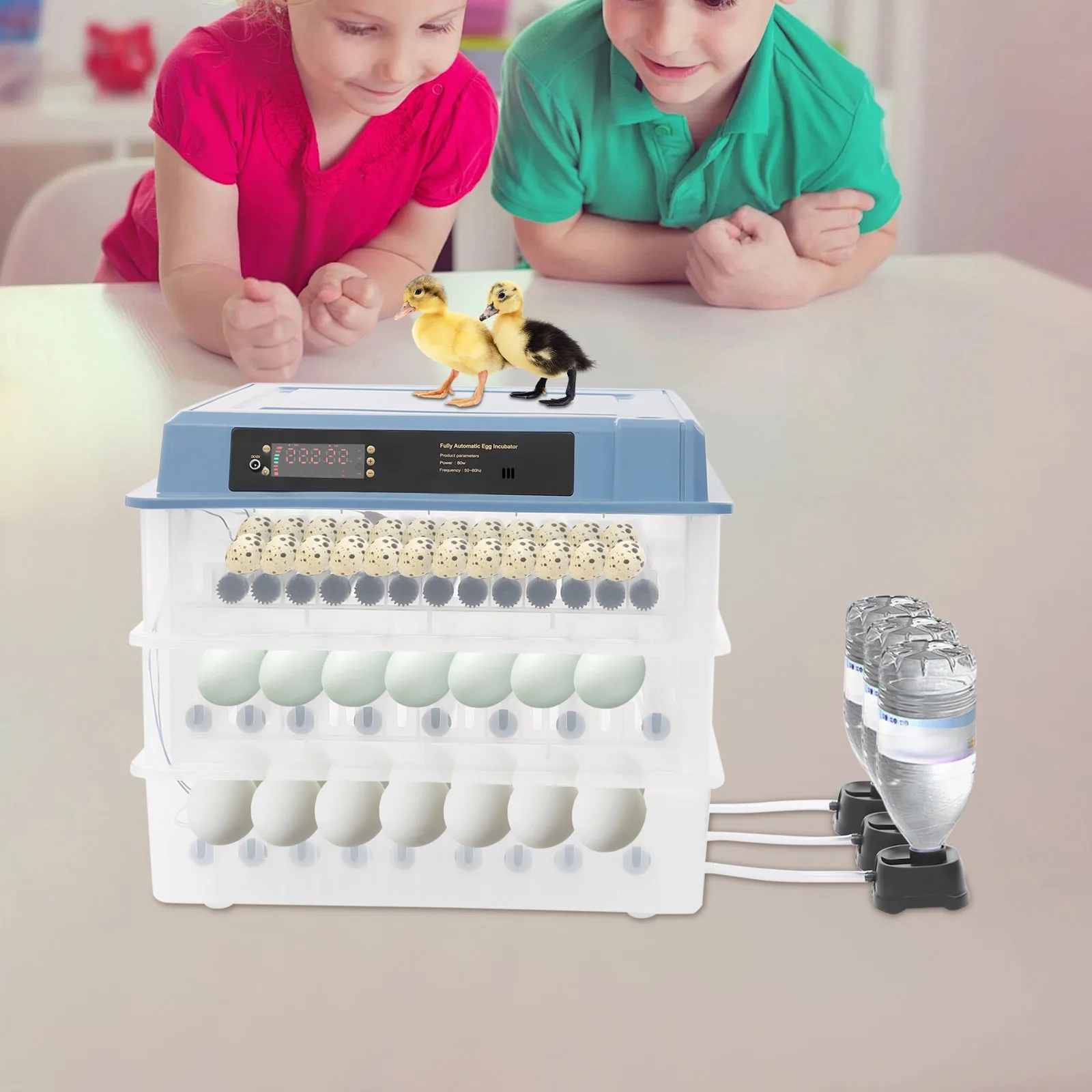 

192 Eggs Digital Incubator Automatic Turning Temperature Control Chicken Duck