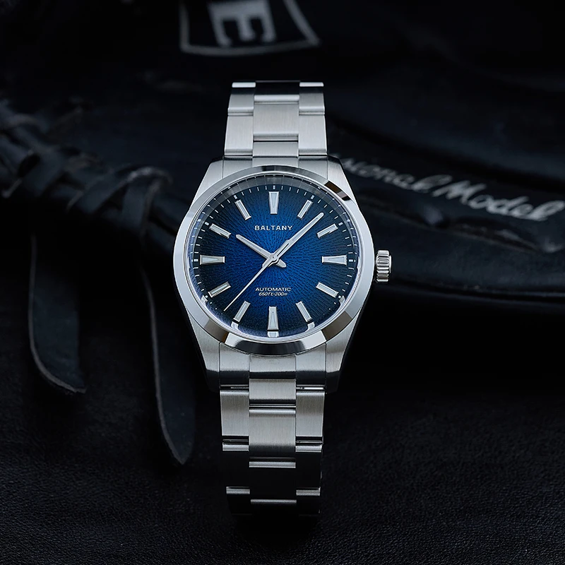 Baltany Orologio sportivo meccanico da uomo con quadrante affumicato da 39 mm S4105 Orologio da polso automatico di lusso con cristallo di zaffiro 200M impermeabile