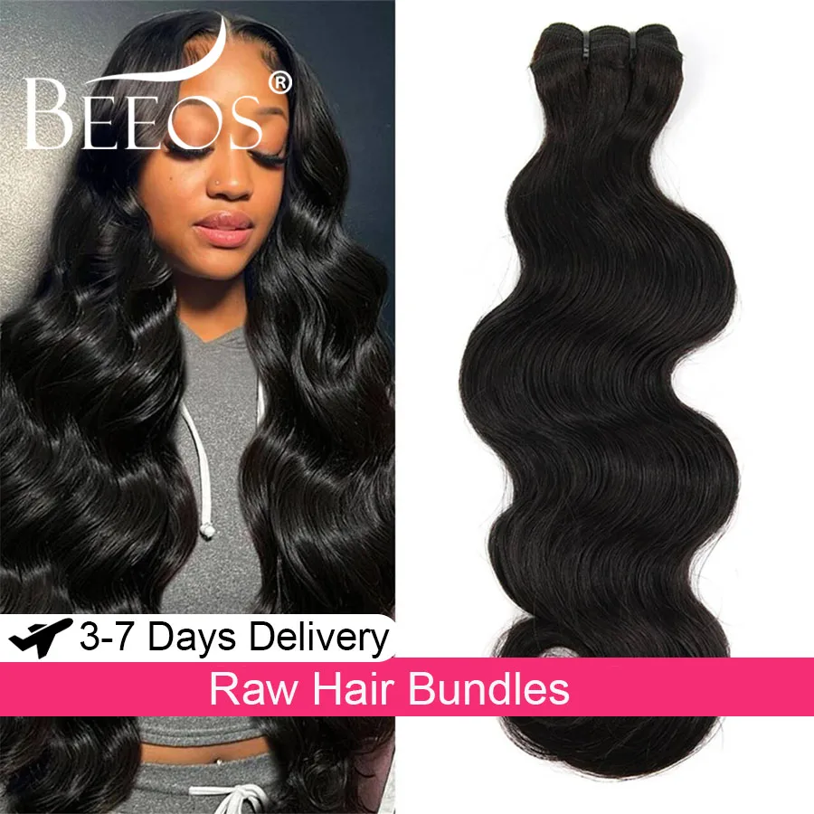 

Raw Hair 28 30 Inches Bundles Virgin Remy Brazilian Hair Body Wave Human Hair Double Weft Hair Extension Bundles Natural Color