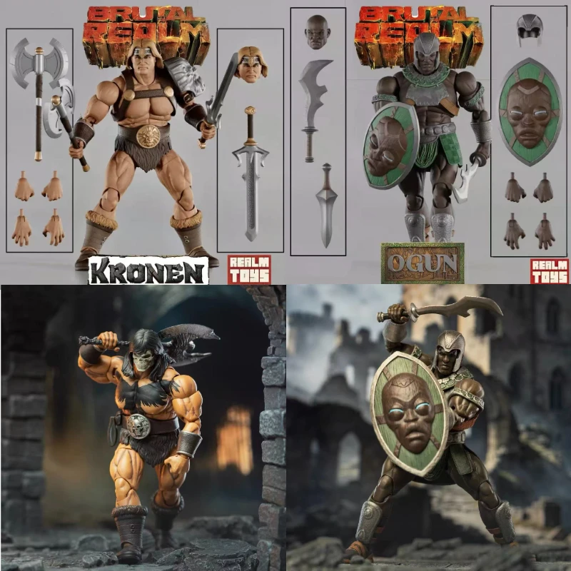 Pre-order Realm Toys Brutal Realm 1/12 Barbarian Warrior Ogun Croman Kronen Action Figure Collectible Model Toy Gift For Fans