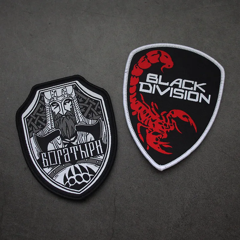 Escape from Tarkov Embroidered Patch Knight MMAC Black Division Bogatyrs Tactical Armband for Clothing Backpack DIY Decoration