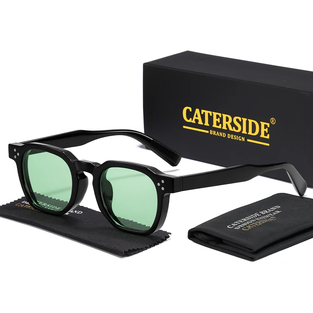 CATERSIDE Neue vielseitige Herren-Sonnenbrille, quadratisches Design, modische Sonnenbrille, Damen-Sonnenbrille für Outdoor-Reisen, Party-Dekoration, UV400