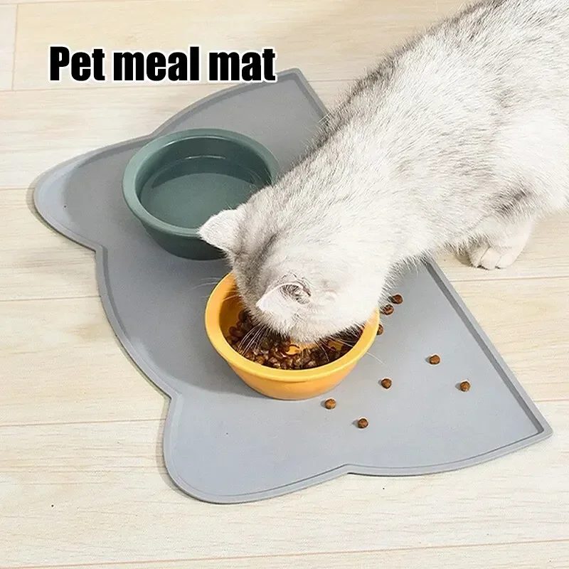 Anti-dirty Cats and Dog Bowl Mats Pet Placemat Water Proof Anti-slip Food Grade Silicone Easy to Clean Supplies Products Home