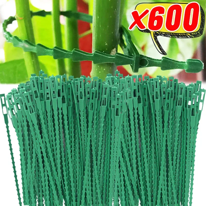 Adjustable Plant Cable Ties Self-locking Cables Tie For Plants Vine Shrubs Support Fastener Organizer Wrap Rings Garden Supplies