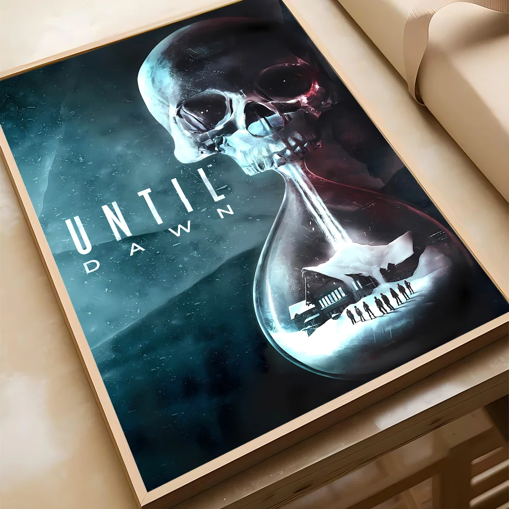 1PC Until Dawn Poster Movie Sticky Posters Retro Kraft Paper Sticker DIY Room Bar Cafe Aesthetic Art Wall Painting