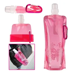 Bouteille d'eau pliable ultralégère, d'extraction souple, sac à eau pour le sport de plein air, la randonnée, le camping, la course à pied, 500ml