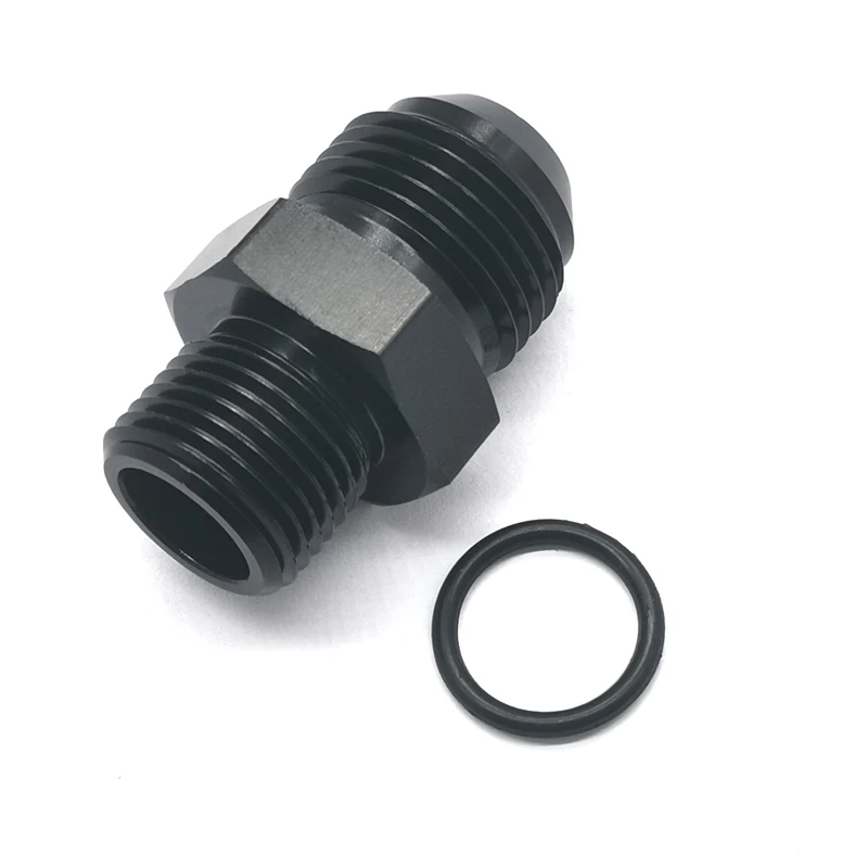 

AN10 10 an to M18X1.5 Metric Male Fitting Straight Adapter Aluminum Black