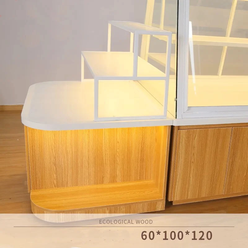 custom.Modern Chocolate Shop Interior Design Solution Custom Bread Center Island Counter Chocolate Store Display Cabinet