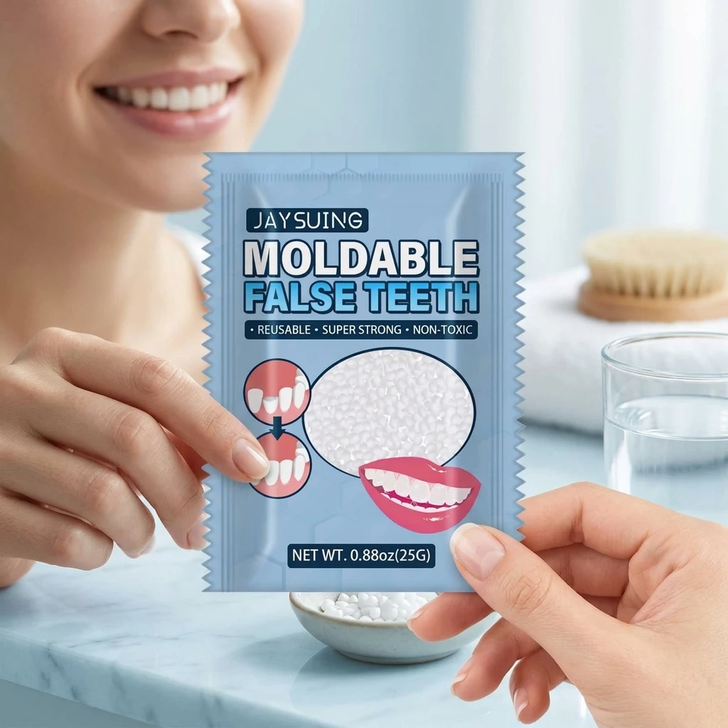 Solid Dental Adhesive Shapeable Gaps Filling Repairs Missing Broken Tooth Fixed Adjacent Tooth DIY Moldable Temporary Teeth Gum