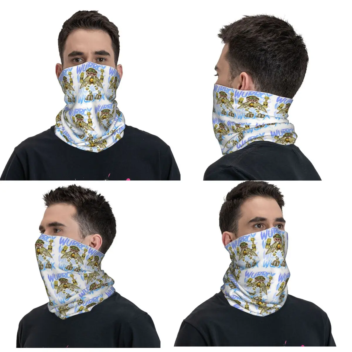 Wubbox My Singing Monsters Bandana Neck Cover Printed Wrap Scarf Multifunction Headwear Running For Men Women Adult Washable