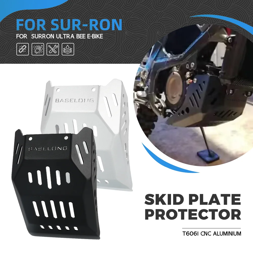 

Motocross Aluminum Skid Plate Pan Fender For Sur-Ron Ultra Bee Engine Chassis Guard Protection Cover Motor Protection Electric