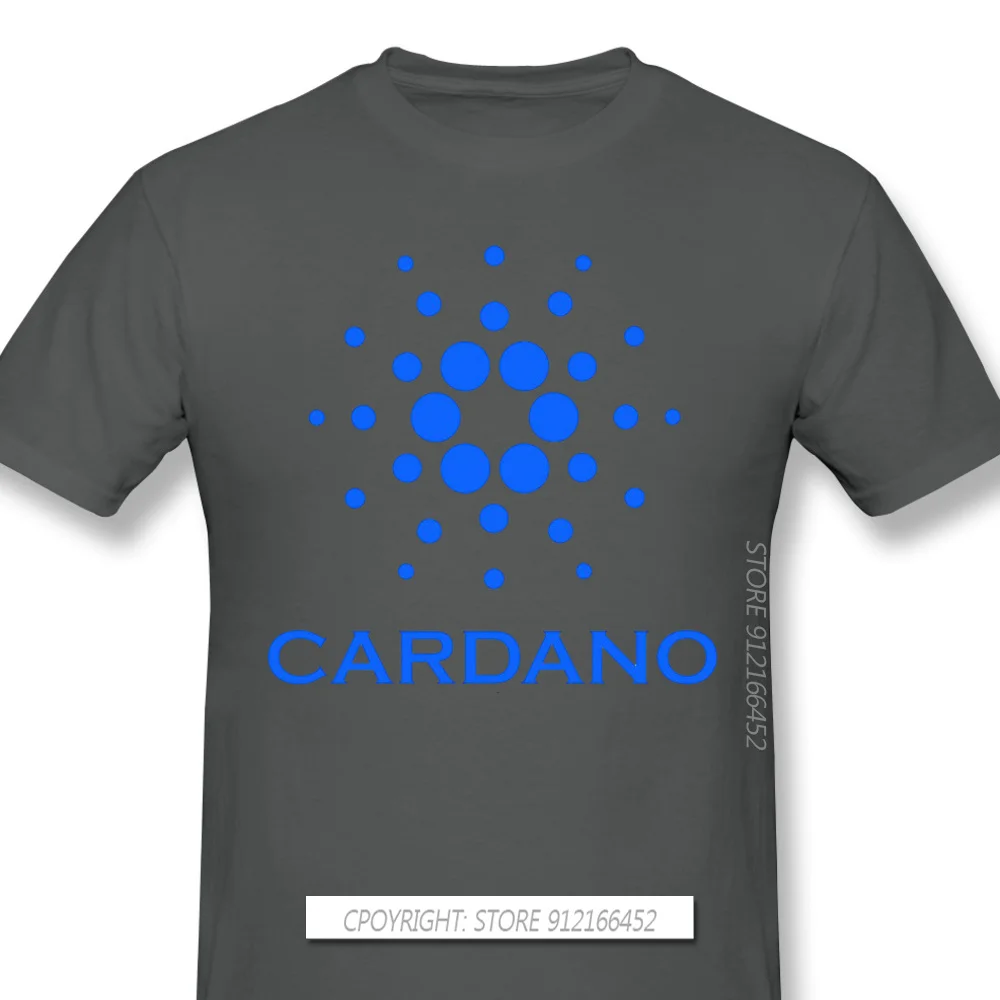 Top Quality Clothes Cardano Coin ADA Cryptocurrency Novelty Short Sleeve Man's T-Shirts Crypto Fashion Fashion For Men Shirt