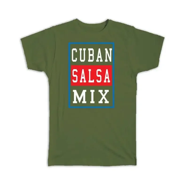 Cuban Salsa Mix Cuba Latin Music Lover Dancer Art Print Home Wall T shirt