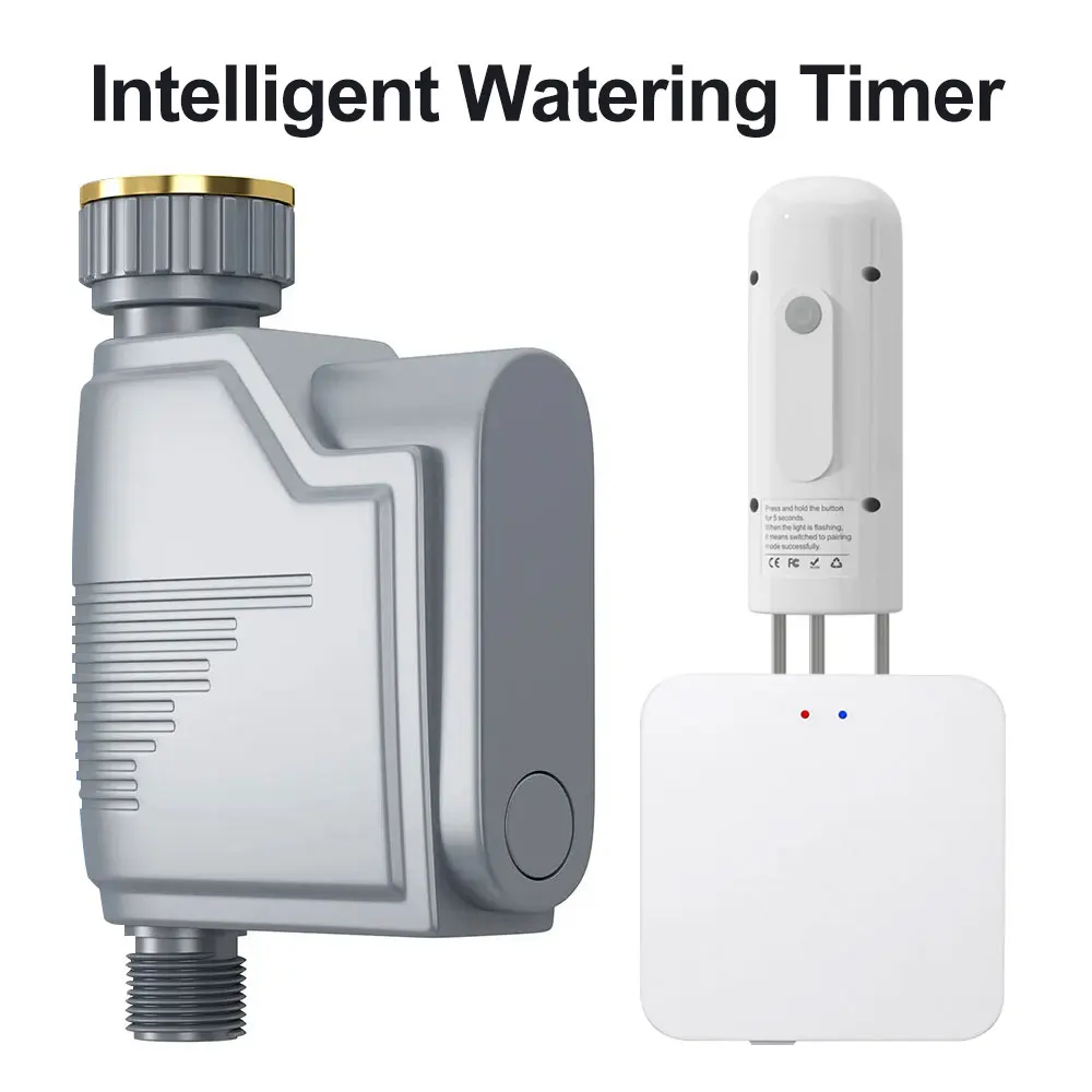 ZigBee Wifi Garten Bewässerungs timer Smart Sprinkler Tropf bewässerungs system eingebauter Wasser durchfluss Rekorder Wasser regler Tuya