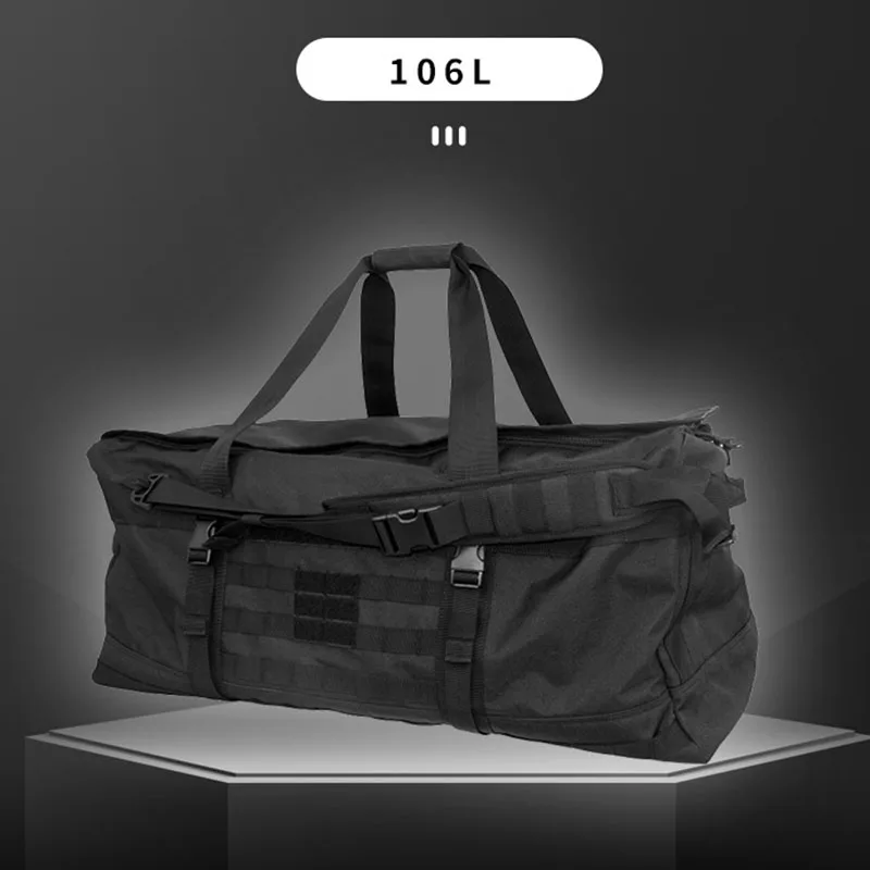 Nylon 1000D Backpack Super Capacity 106L Tactical Luggage Bag Waterproof Shoulder Travel Bag Outdoor Large Camping Bags