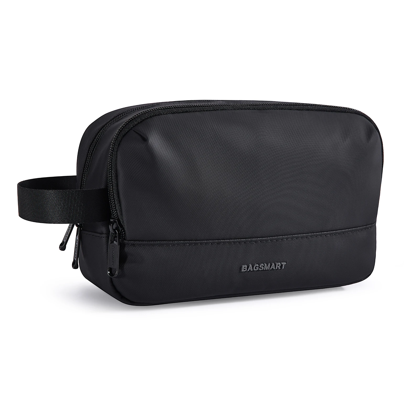 BAGSMART-Bolsa de aseo de gran capacidad para hombres, organizador de artículos de tocador de viaje, Kit de bolsa de afeitado impermeable, accesorio