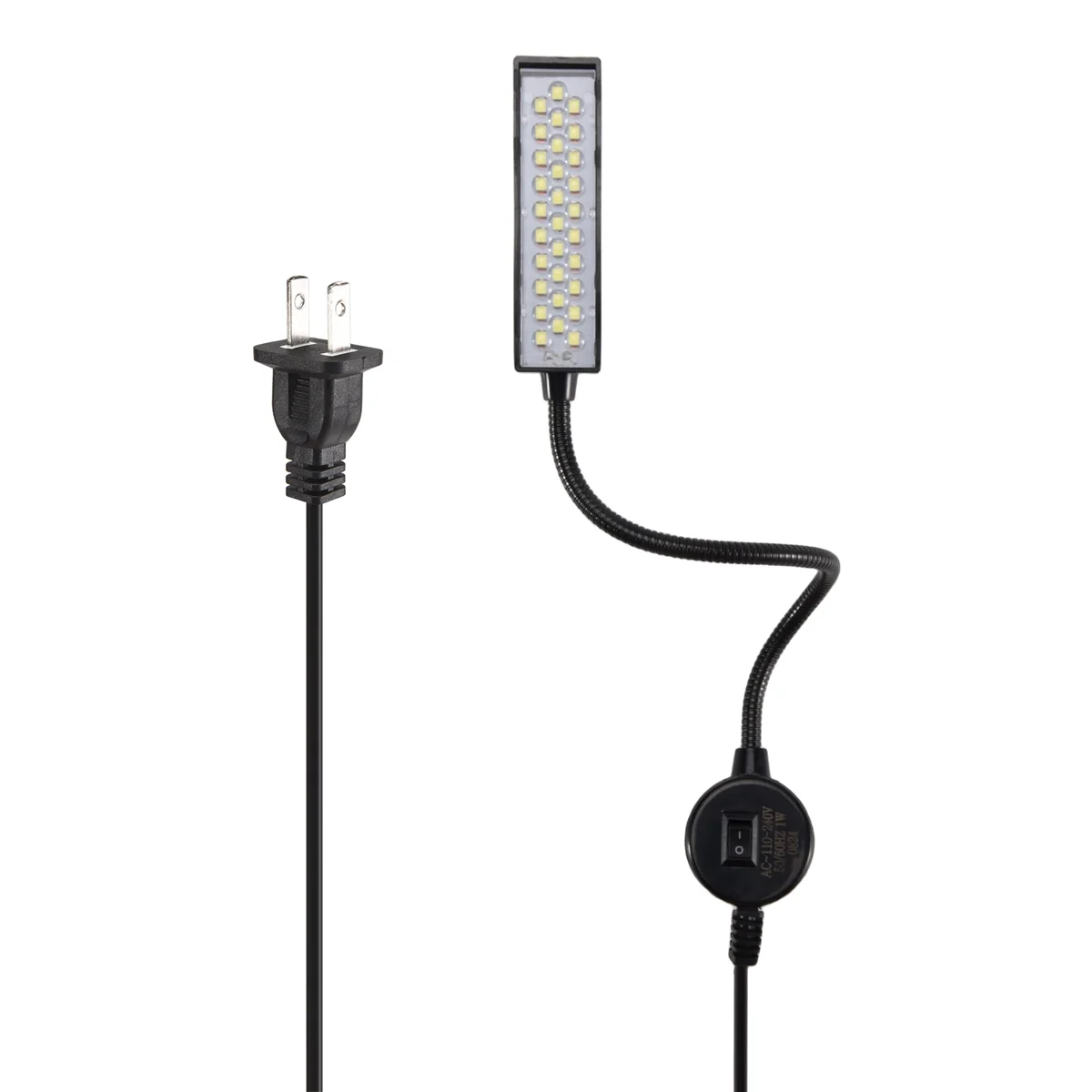 A40T 30 LED Sewing Machine Light Sewing Lighting for Workbench Lathe Drill Flexible Gooseneck Arm Work Lamp US Plug