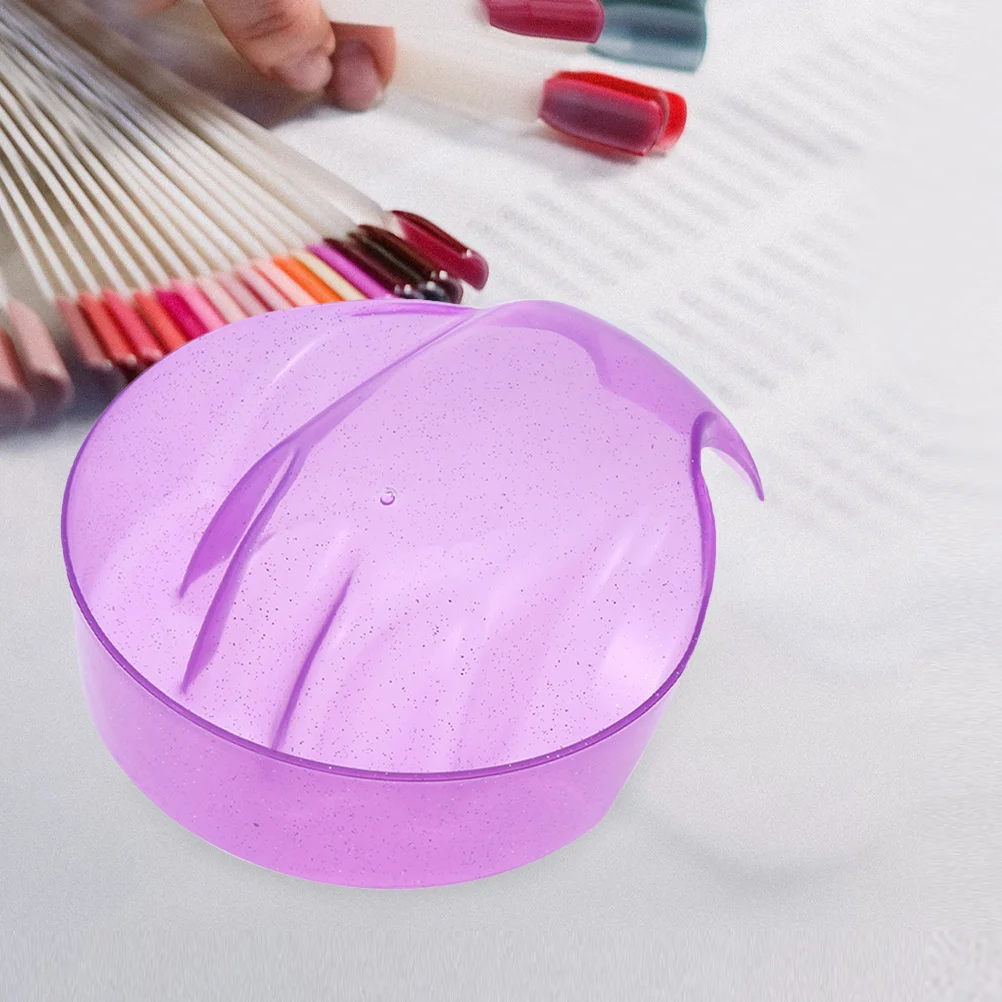 4Pcs Nail Soaker Bowl Set Gel Polish Remover Comfortable Experience Easy to Clean Multifunctional for Salon Home