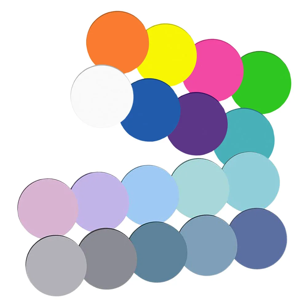 

18 Books Fluorescent Color Circular Index Sticker Office The Pet College Memo Pads