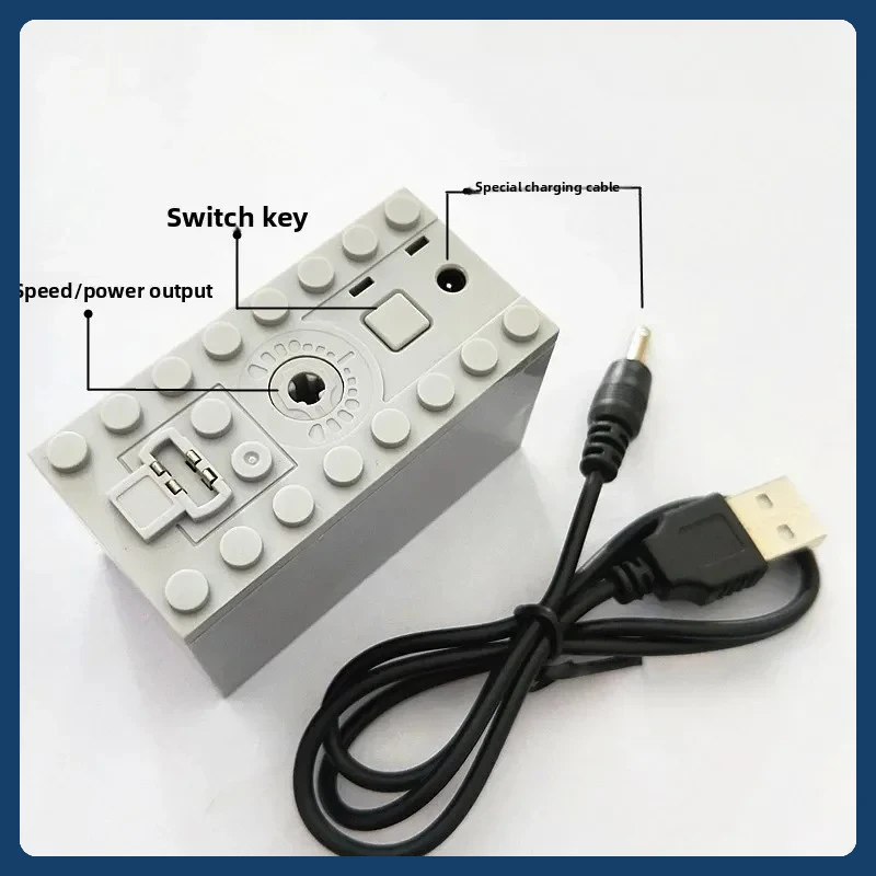 

Совместимые детали PF, строительные блоки, игрушка, защита от короткого замыкания, 800 мАч, аккумуляторная батарея для мультимоторов