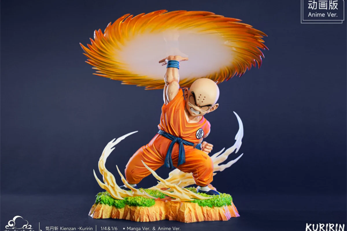 1/6 26.5Cm Resin Clouds Studio Cs Gk Dragon Ball Z Kienzan Krillin Anime Action Figure Model Garage Kit Statue Toys Gift